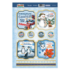 Christmas Crackers Topper Sheet - Let it Snow-1