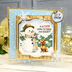 Christmas Crackers Topper Sheet - Let it Snow-3