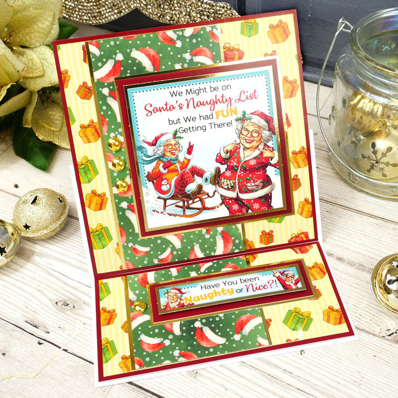 Christmas Crackers Luxury Card Toppers Kit-6