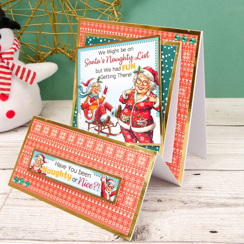 Christmas Crackers Topper Sheet - Naughty or Nice-3
