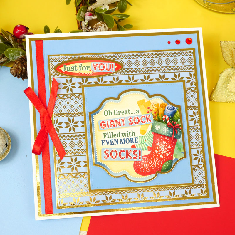 Christmas Crackers Luxury Card Toppers Kit-8