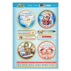 Christmas Crackers Topper Sheet - Winter Wishes-1