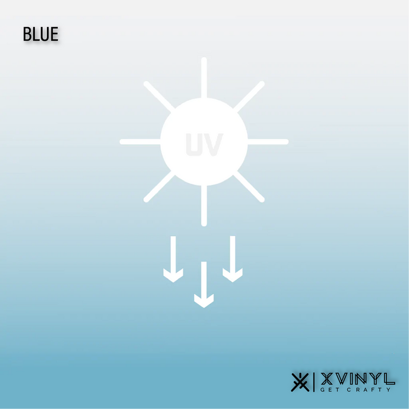 XVinyl Light Sensitive Heat Transfer Vinyl - Color-Changing Fun for Cotton, Polyester, Blends-3