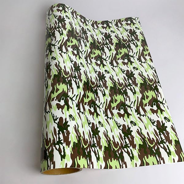 XVinyl HTV Camo Green Pattern-1