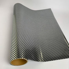 XVinyl HTV Chess Silver Black Pattern-1