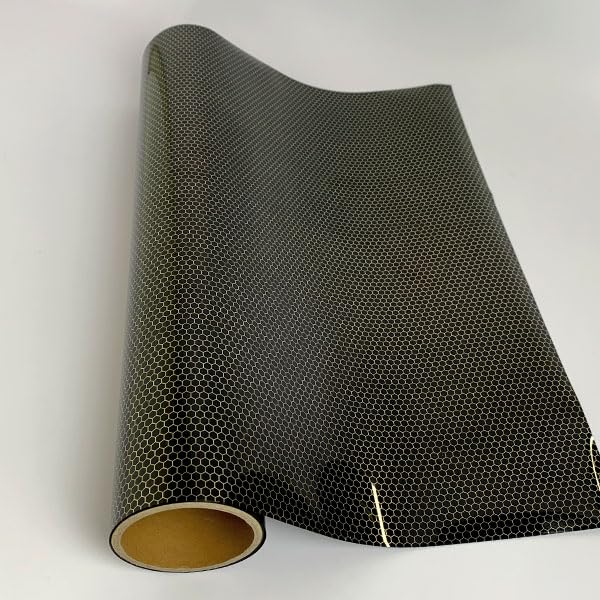 XVinyl HTV Honeycomb Gold Black Pattern-1