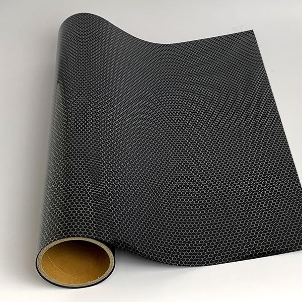 XVinyl HTV Honeycomb Silver Black Pattern-1