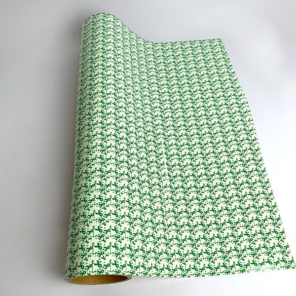 XVinyl HTV Ribbon Green Pattern-1