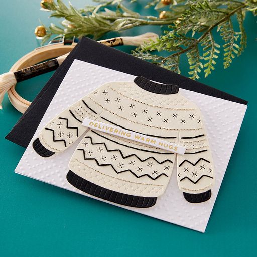 Troqueles grabados Stitched Christmas Sweater de la colección Christmas-5
