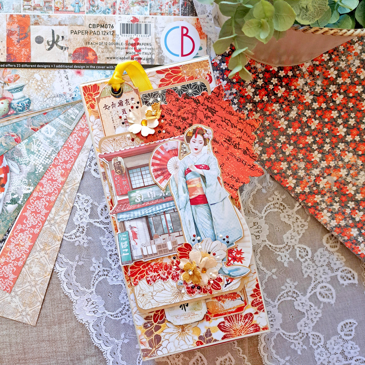 Land Of The Rising Sun Patterns Pad 12"x12" 8/Pkg-13