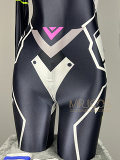 Cyberpunk Open Crotch Sci-Fi Spandex Racing Suit & Race Queen Cosplay Bodysuit-5