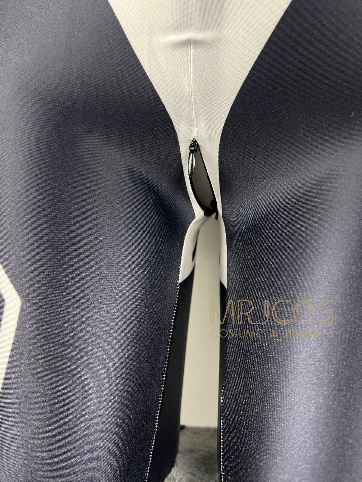 Cyberpunk Open Crotch Sci-Fi Spandex Racing Suit & Race Queen Cosplay Bodysuit-8
