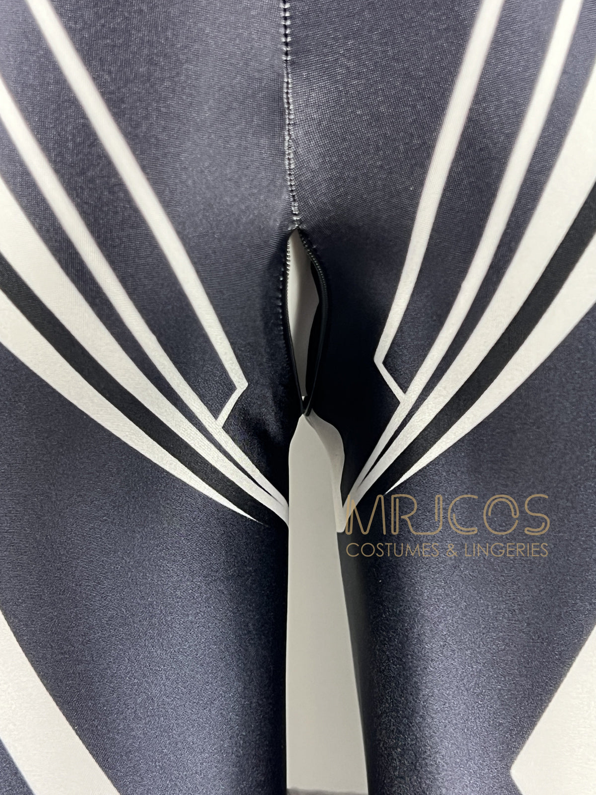 Cyberpunk Open Crotch Sci-Fi Spandex Racing Suit & Race Queen Cosplay Bodysuit-9