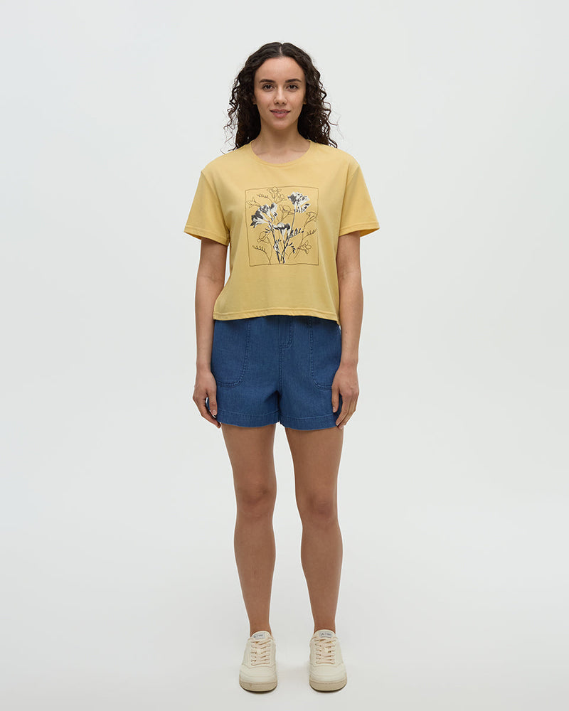 Floral Crop T-Shirt-2