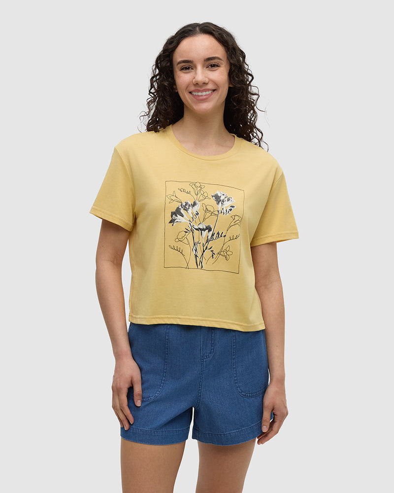 Floral Crop T-Shirt-1