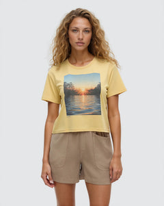 Lake View Crop T-Shirt-1