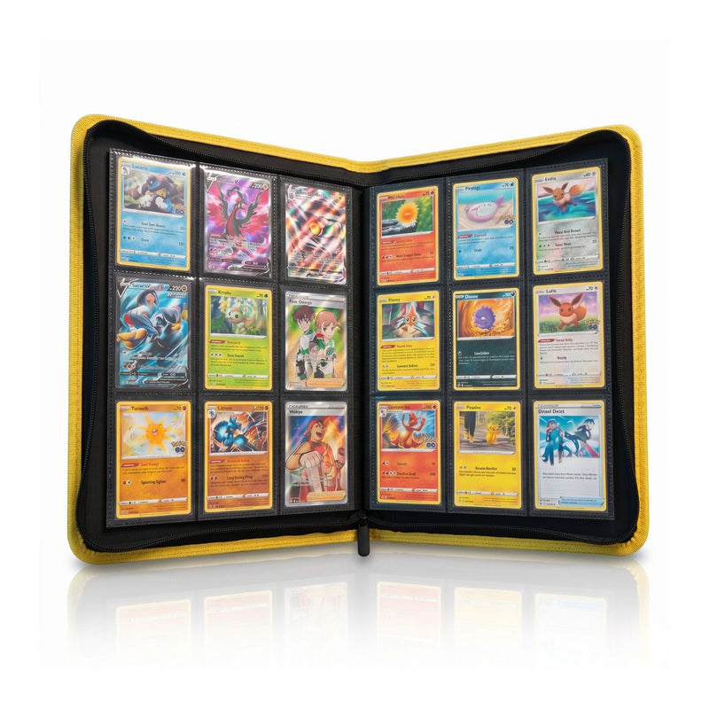 EVORETRO 9-Pocket Zip-Up Trading Card Zipper Binder for 360 cards-9