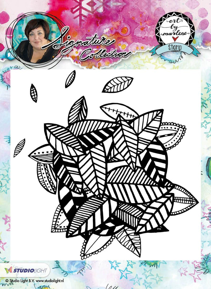 Cling Stamp Background (1) 14x14 cm Art By Marlene nr.10-1
