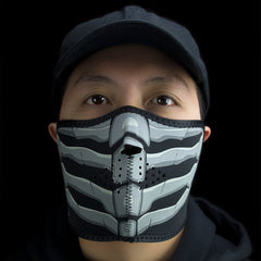 ZANheadgear Half Mask Neoprene Bone Breath Glow in the Dark-1