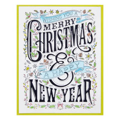 Plaque d'impression Joyeux Noël et Bonne Année de la collection de Noël BetterPress-4