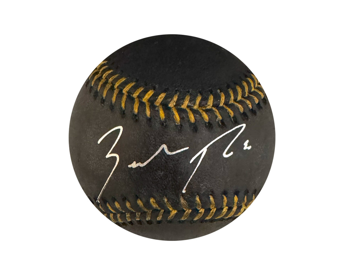 Zach Pop Autographed Black Rawlings Official Major League Baseball-1