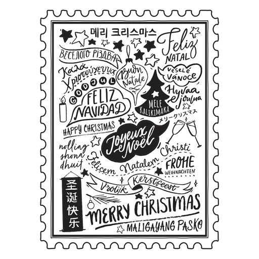 Placa de prensa Merry Christmas World de la colección navideña BetterPress-3