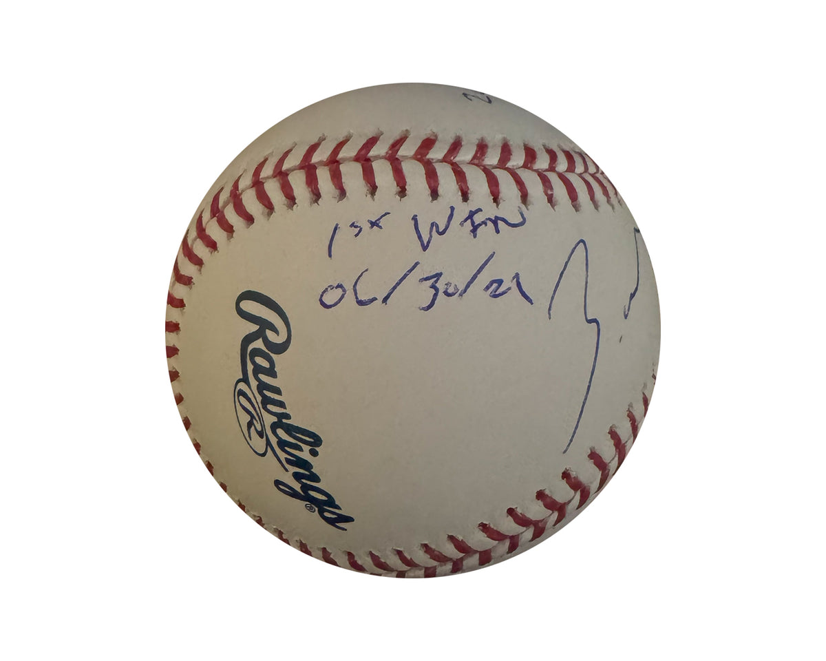 Zach Pop Autographed Rawlings Official Major League Baseball Multi-Inscribed-2