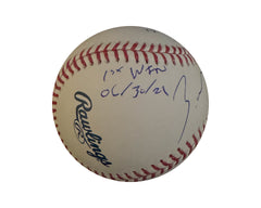 Zach Pop Autographed Rawlings Official Major League Baseball Multi-Inscribed-2