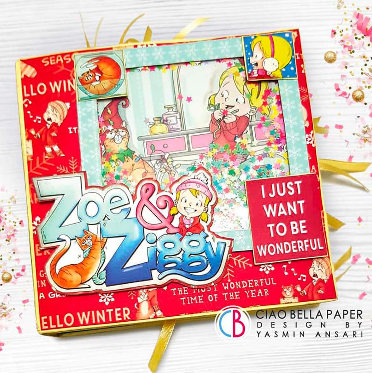 Ciao Bella Zoe & Ziggy Patterns Pad 12"x12" 8/Pkg-6