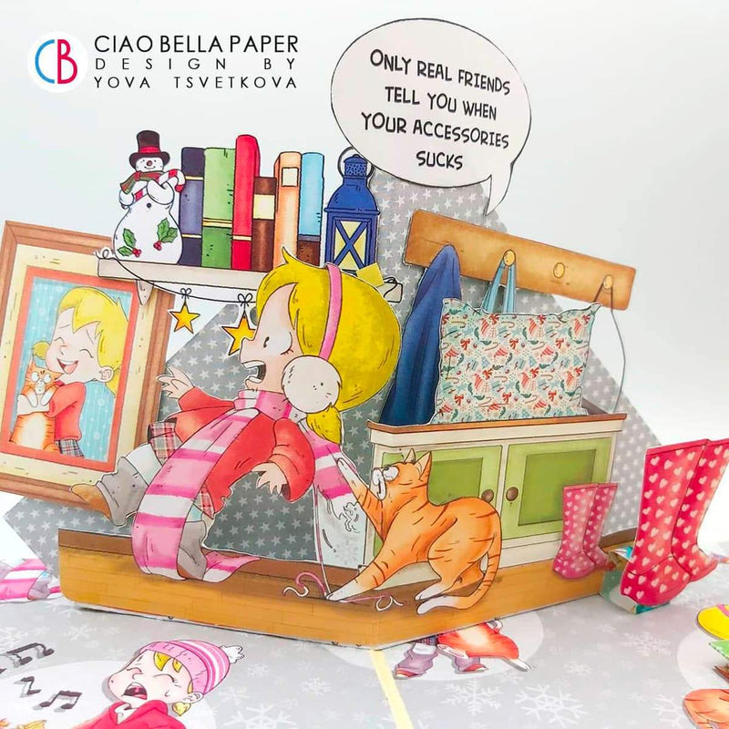 Ciao Bella Zoe & Ziggy Patterns Pad 12"x12" 8/Pkg-7