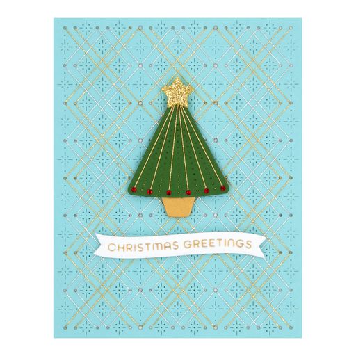 Stitched Starry Argyle Etched Dies from the Christmas Collection-4