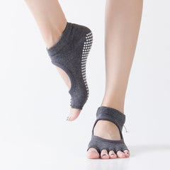 Sports Yoga Toe-Separating Fitness Socks – Non-Slip Performance Socks-4