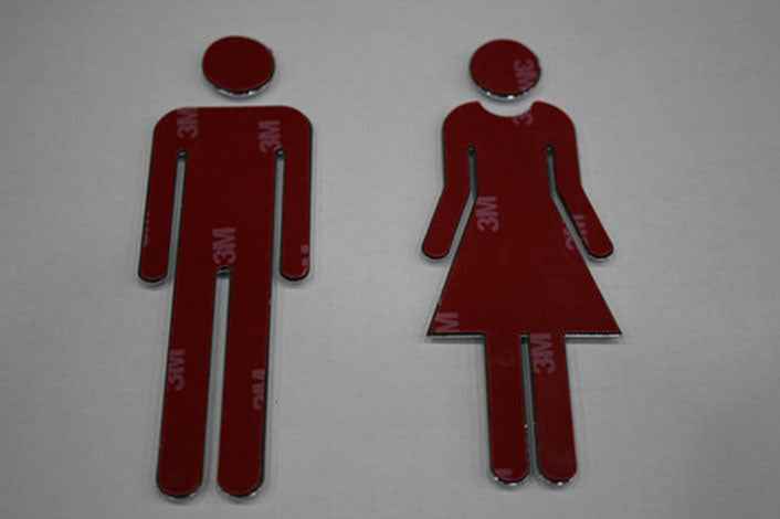 Hotel Bathroom Signage Metal-2
