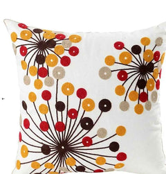 Decorative Floral Embroidered Pillow Cover-2