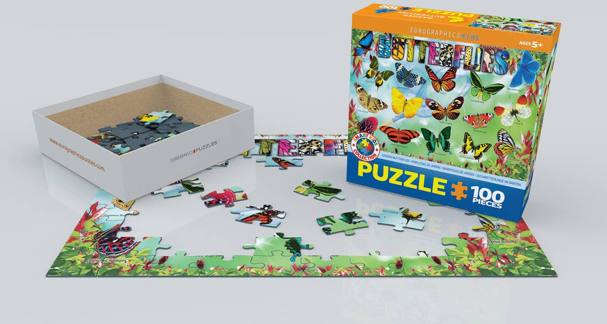 Eurographics Garden Butterflies 100-Piece Puzzle - Ages 5+-3