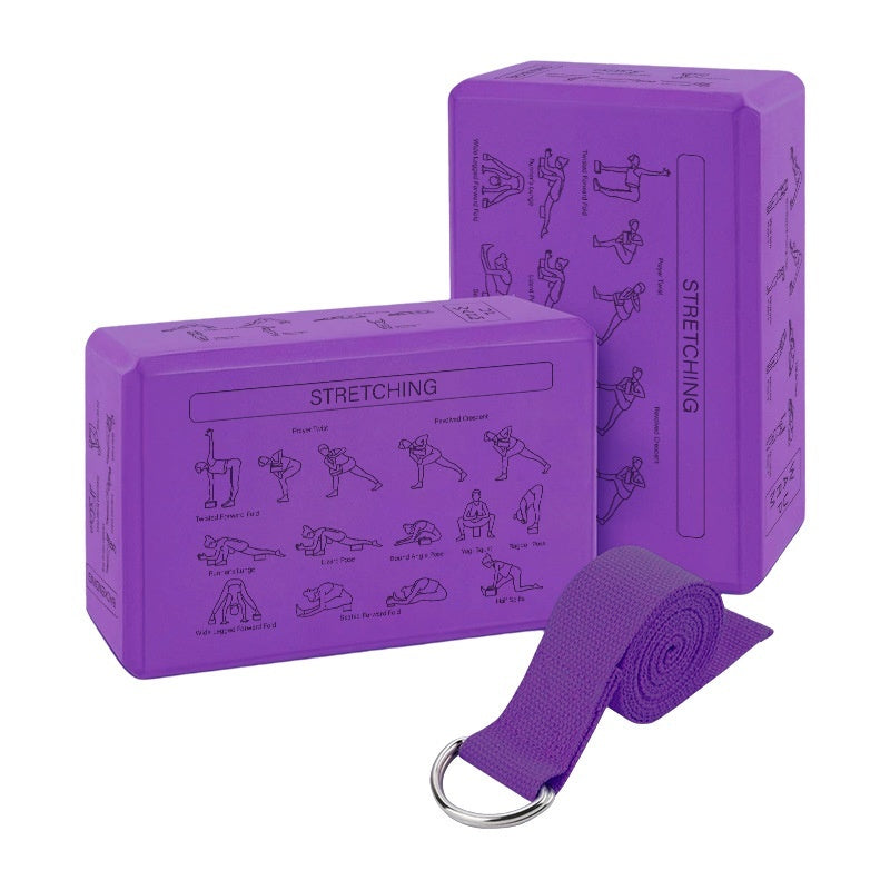 Wholesale EVA Yoga Block & Stretch Band Set – Yoga & Dance Training Accessories-4