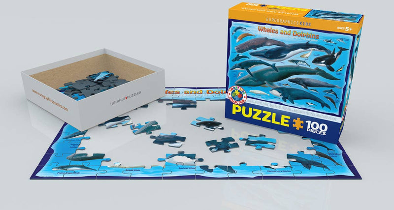 Eurographics Whales and Dolphins 100-Piece Puzzle - Ages 5+-3