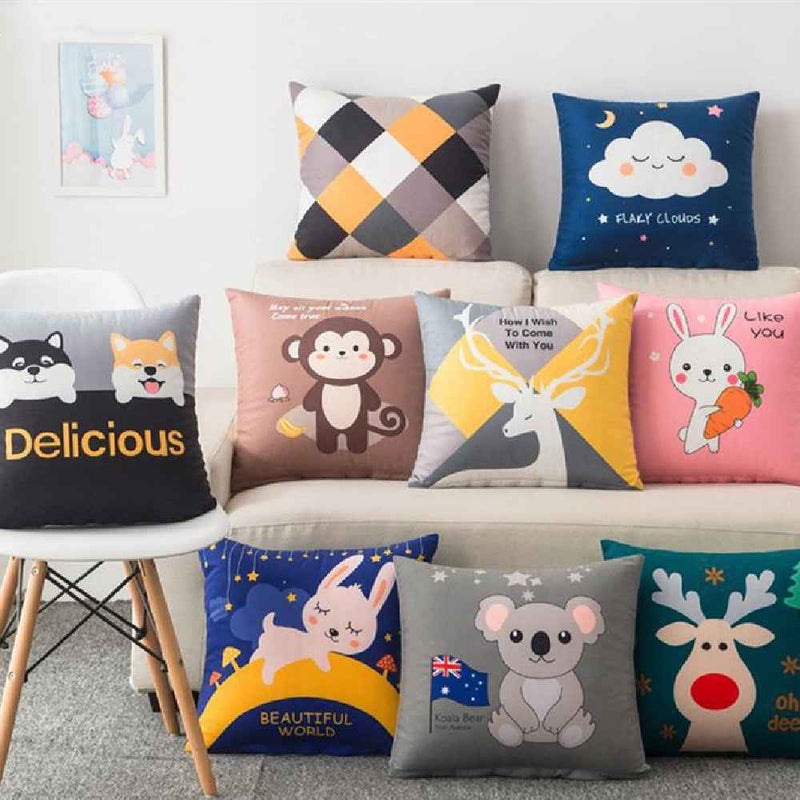 Cute Decorative Throw Pillow – Soft Plush Sofa Cushion for Living Room, Bedroom & Bedside-1