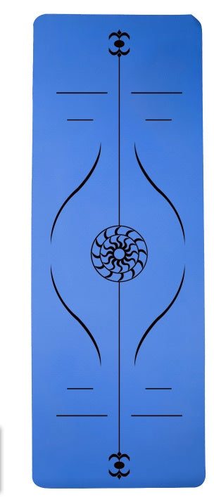 Yoga Mat Posture Line Non-Slip TPE Fitness Mat – Beginner Support &amp; Alignment Guide-15