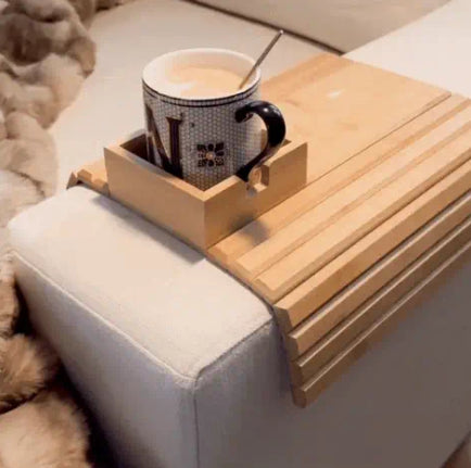 Modern Minimalist Bamboo Sofa Tray-2