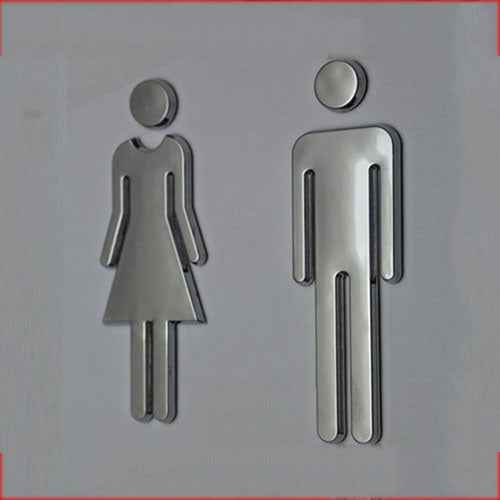 Hotel Bathroom Signage Metal-5