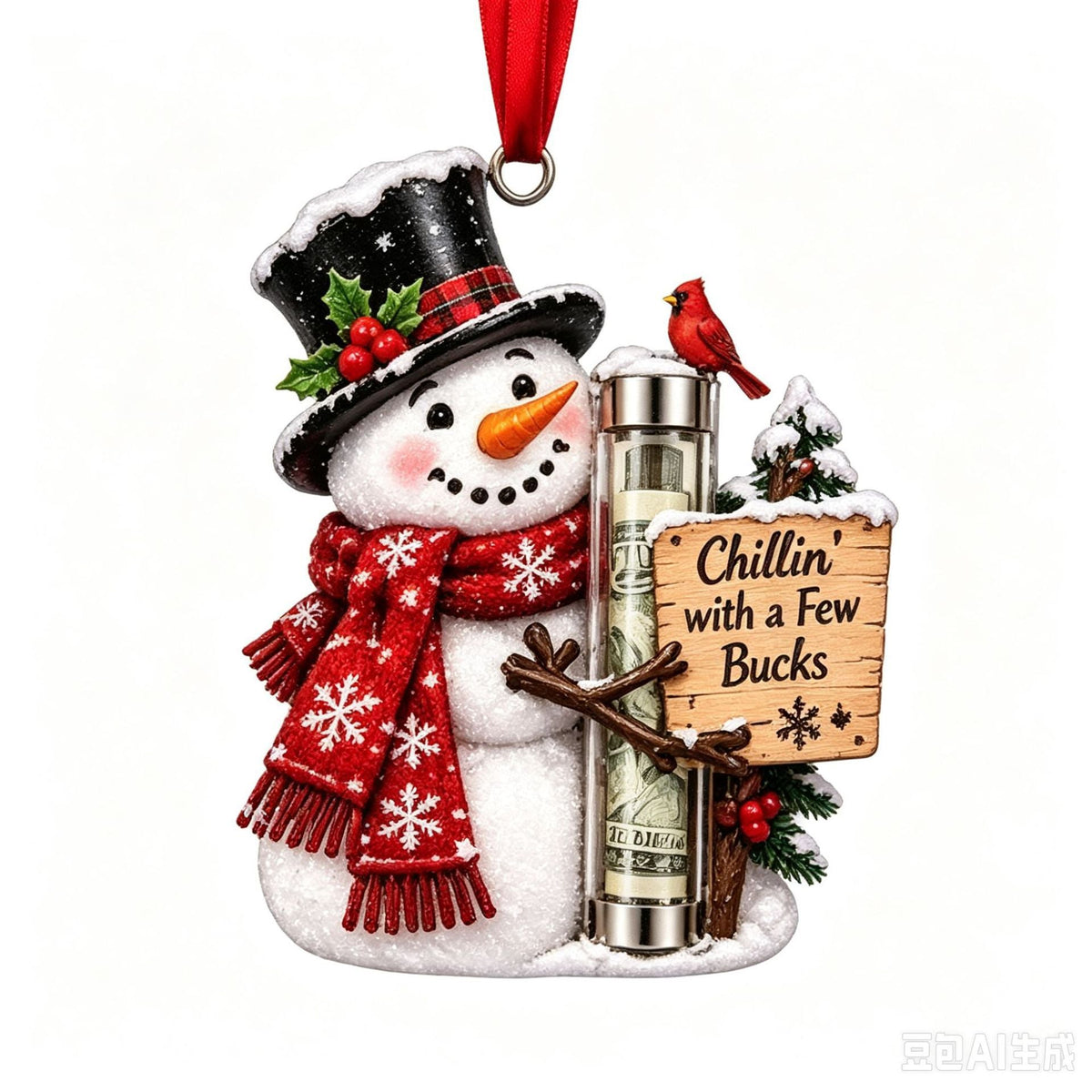 Christmas Cash Holder Ornament-16