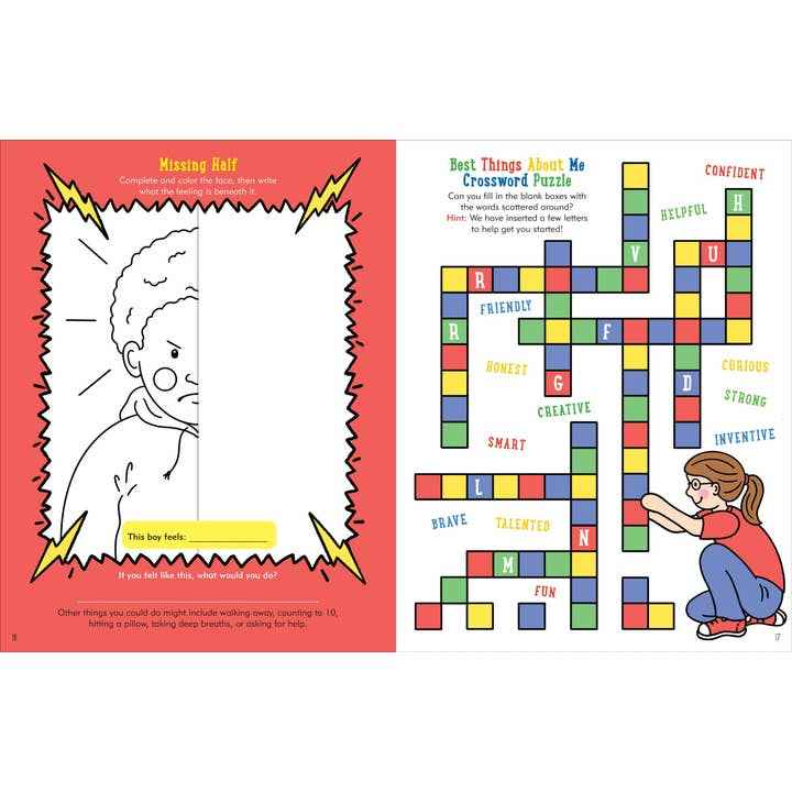 Peter Pauper Press - My Feelings and Emotions Activity Book - Ages 3+-6