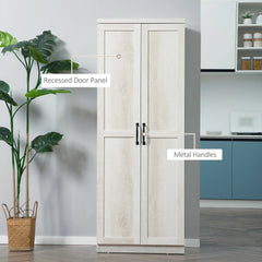 63-Inch Kitchen Pantry Cabinet – 5-Tier Storage Cabinet with Doors & Adjustable Shelves (Canada & United States Delivery Only)-6