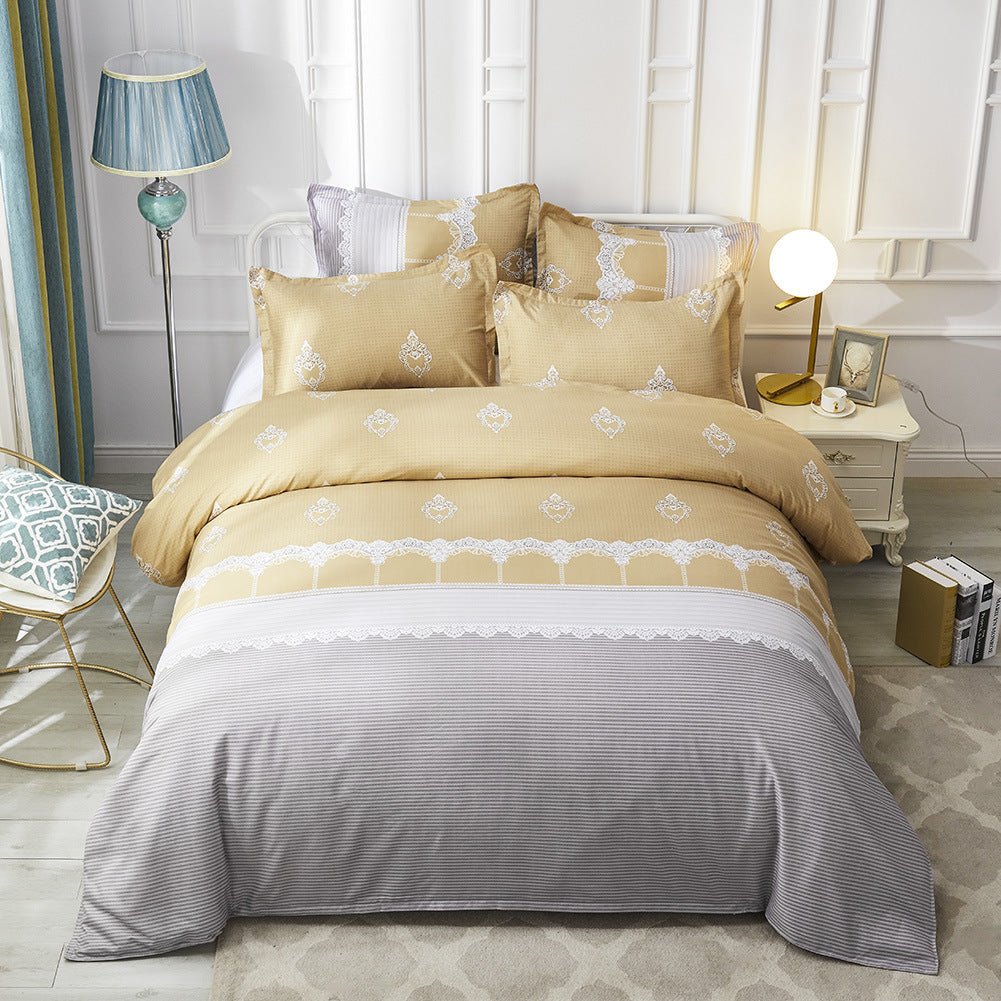 Luxury Printed Duvet Cover Set with Pillowcases-2