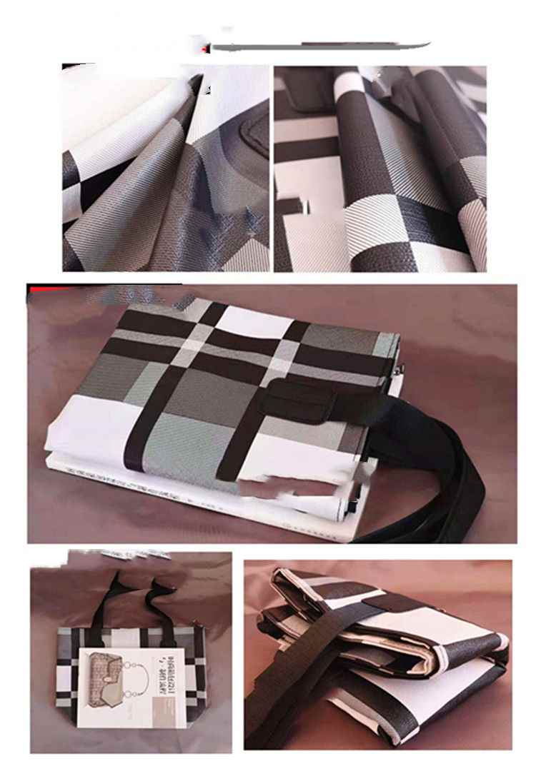 Fashion Women's Shoulder Handbag Plaid-4