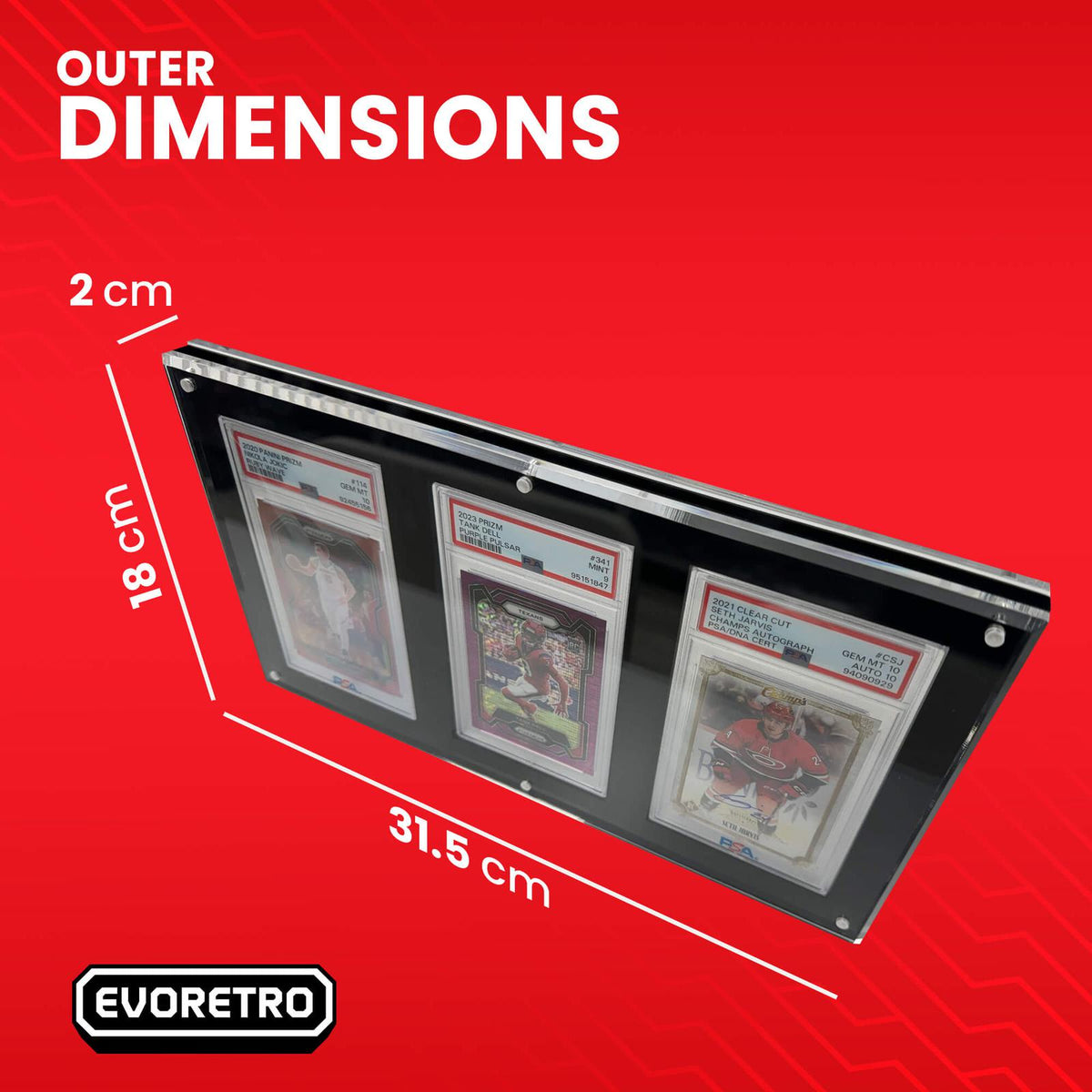 EVORETRO Acrylic Frame for PSA - 3 Slots-4
