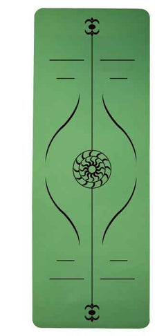 Yoga Mat Posture Line Non-Slip TPE Fitness Mat – Beginner Support &amp; Alignment Guide-3