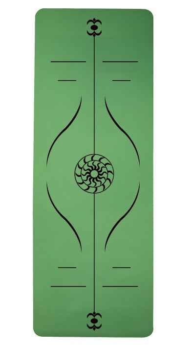 Yoga Mat Posture Line Non-Slip TPE Fitness Mat – Beginner Support &amp; Alignment Guide-3