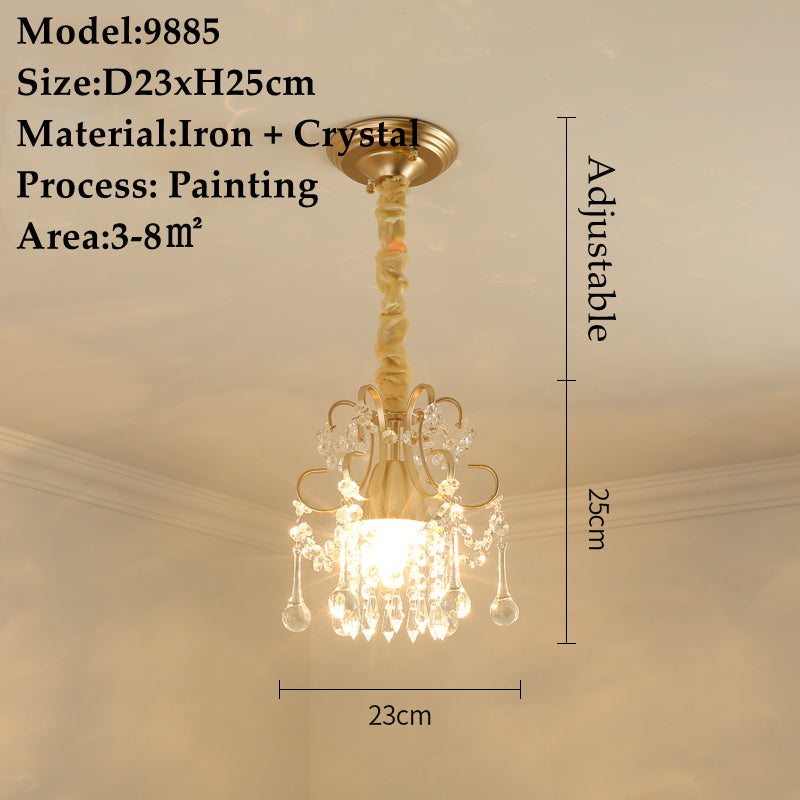 American Single-Head Crystal Chandelier-3